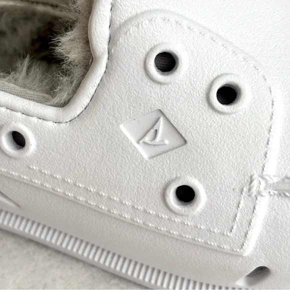 SPERRY Authentic Original Float Cozy Slip-On White Boat Shoe--NEW--8 - Picture 6 of 16